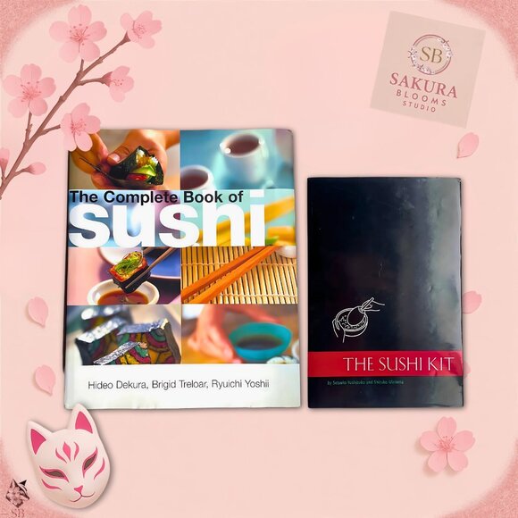Sushi Book Bundle The Sushi Kit & The Complete Book of Sushi - Picture 1 of 11